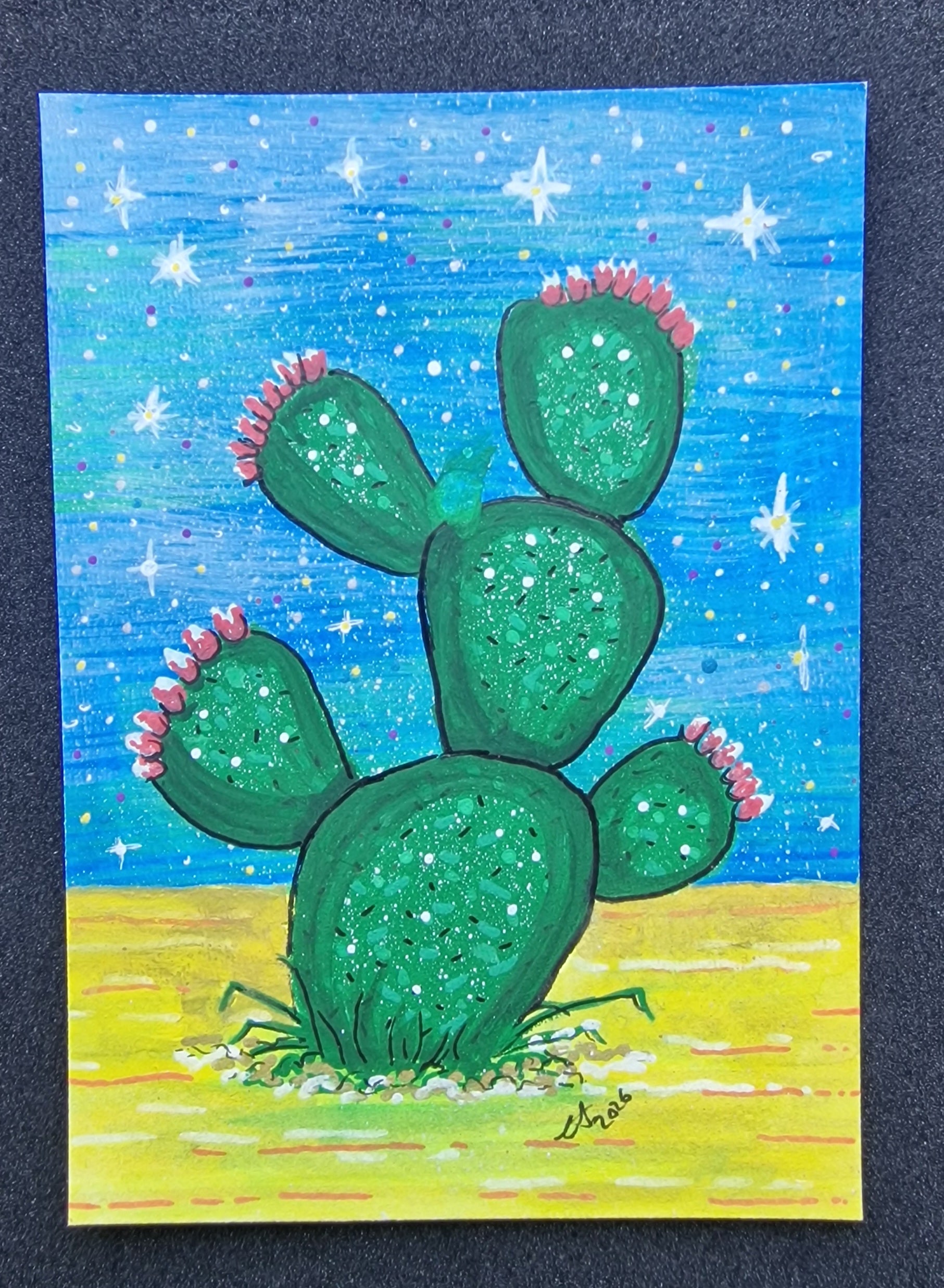 Original art ACEO'S Cactus