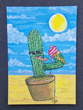 Original art ACEO'S Cactus
