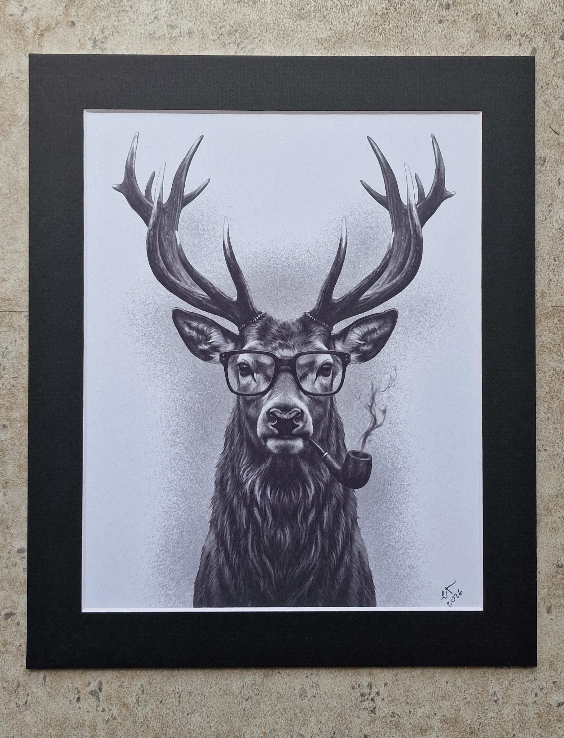 Victorian animal portrait print